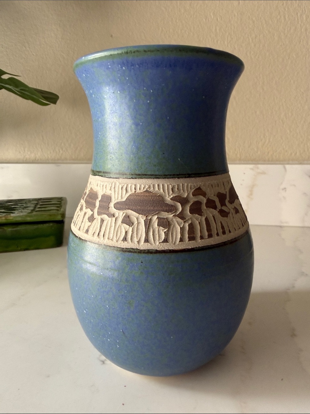Vintage Pottery Vase Handmade  and Signed 1998 Australia